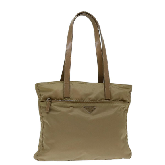 PRADA Tote Bag Nylon Brown Auth 69656 - Picture 1 of 16